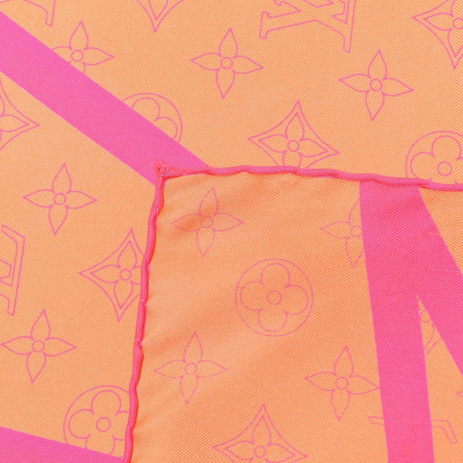 Louis Vuitton Fluo Robert Wilson Scarf Orange 3 of 4