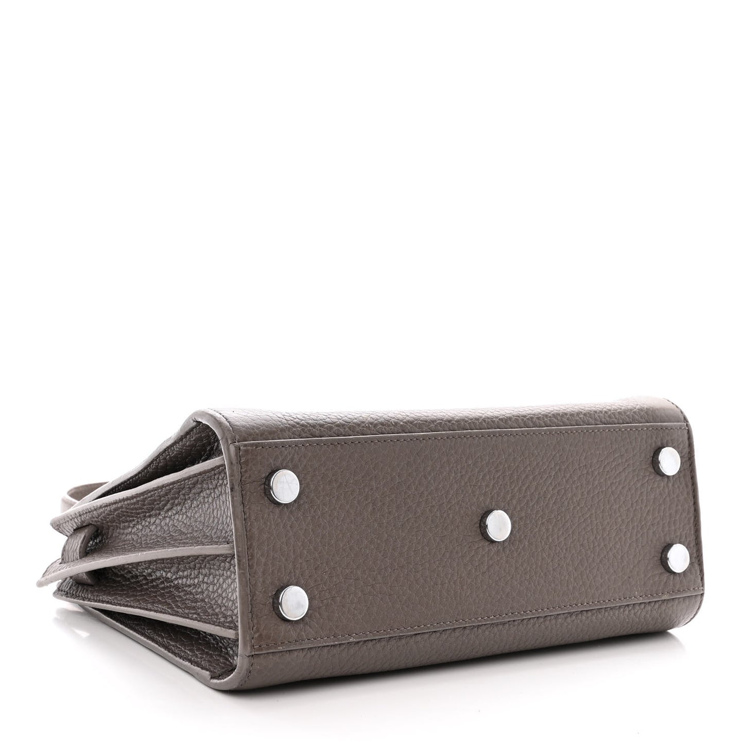 Grained Calfskin Nano Sac De Jour Fog