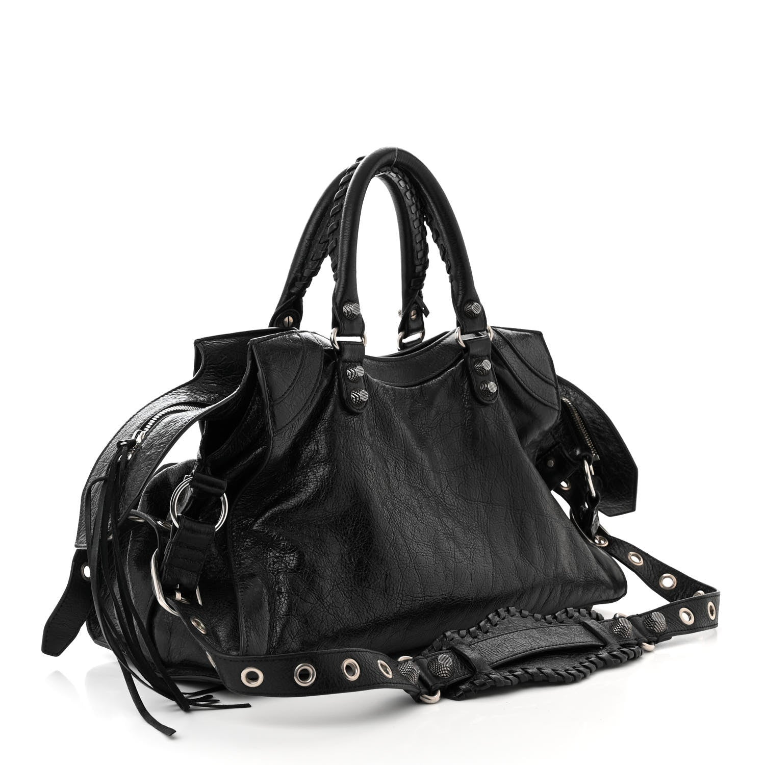 Balenciaga Agneau Arena Neo Cagole City Handbag Black 3 of 11