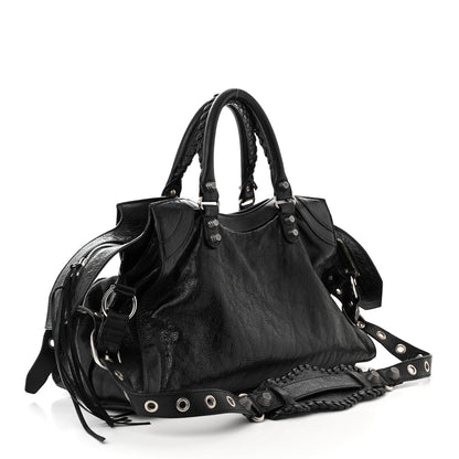 Balenciaga Agneau Arena Neo Cagole City Handbag Black 3 of 11