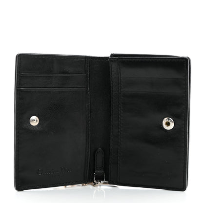 Christian Dior Lambskin Cannage Small Lady Dior Flap Card Holder Black 5 of 8