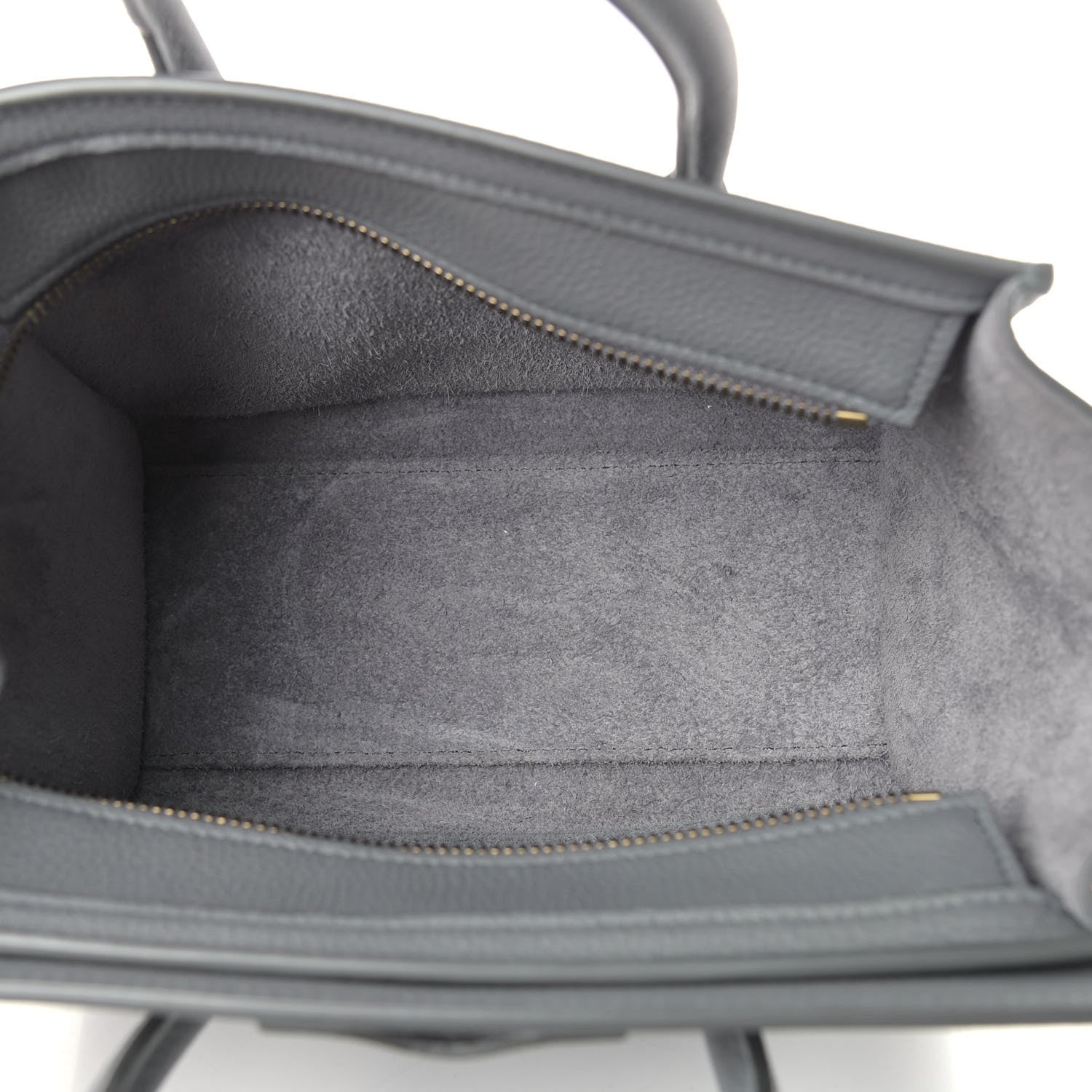 Celine Baby Drummed Calfskin Nano Luggage Kohl 5 of 10