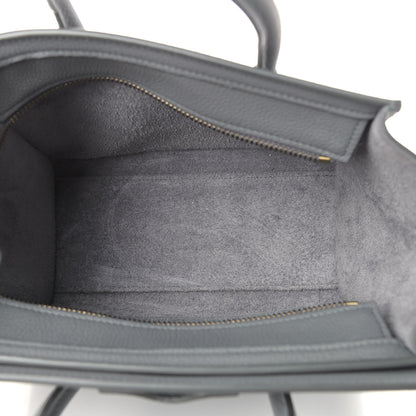 Celine Baby Drummed Calfskin Nano Luggage Kohl 5 of 10