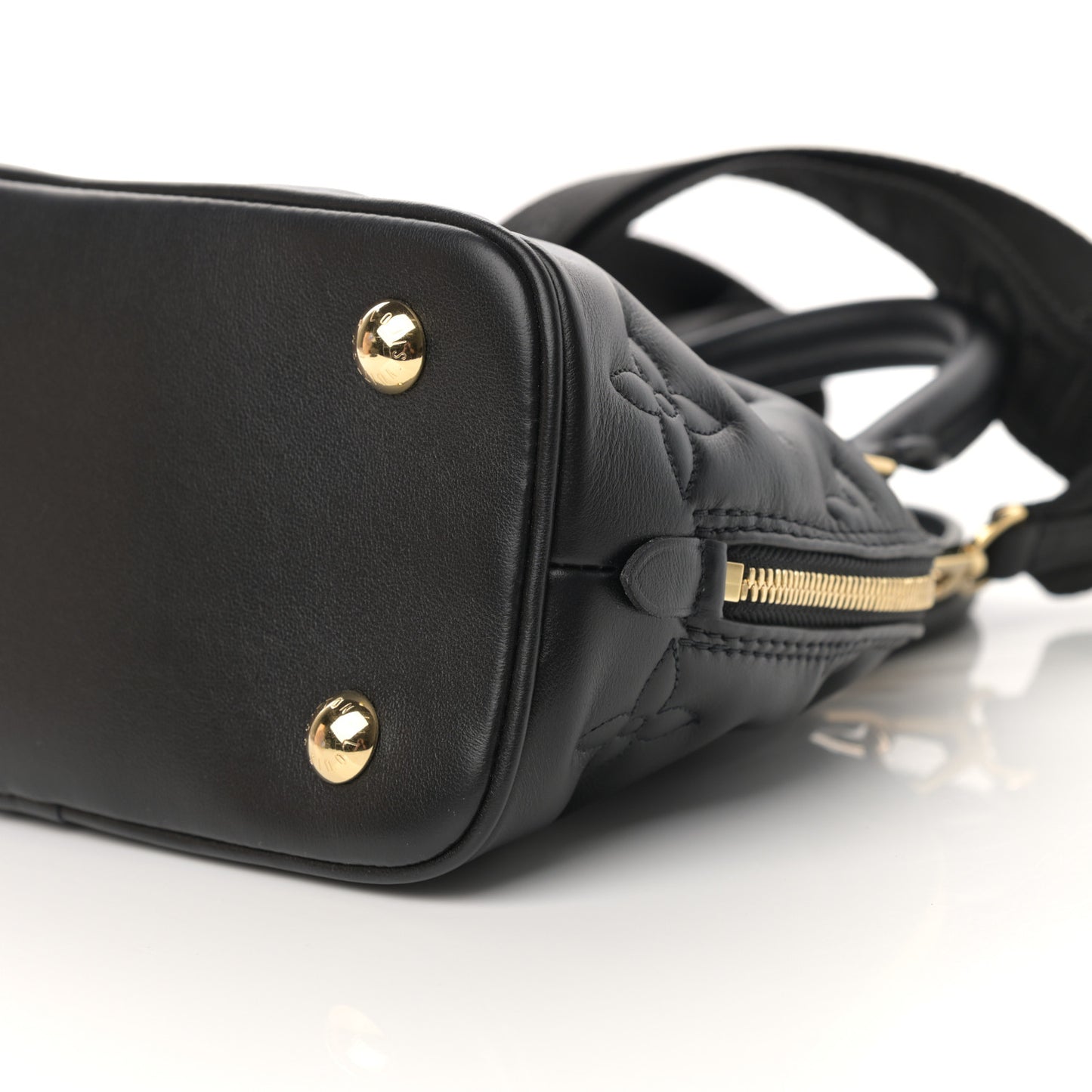Calfskin Bubblegram Alma BB Black