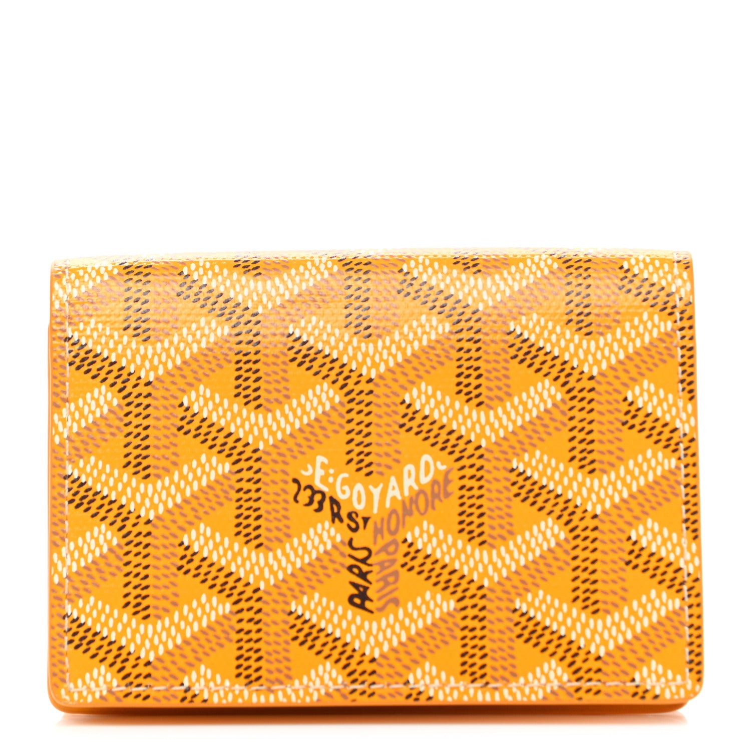 Goyard Goyardine Business Card Holder Yellow 1 of 7