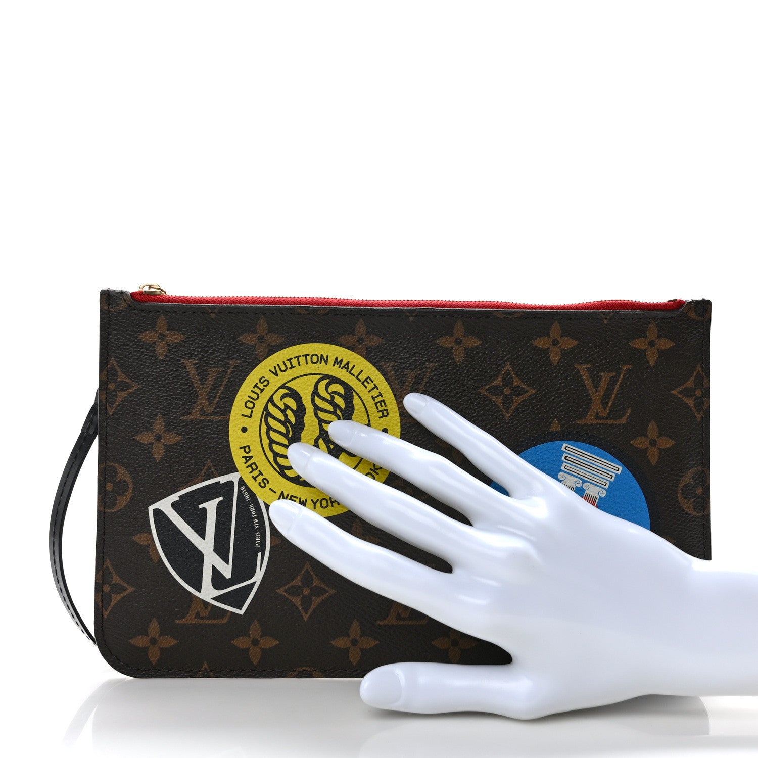 Louis Vuitton Monogram World Tour Neverfull MM GM Pochette 2 of 8