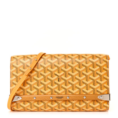 Goyard Goyardine Monte Carlo Bois Clutch With Strap Yellow 1 of 11