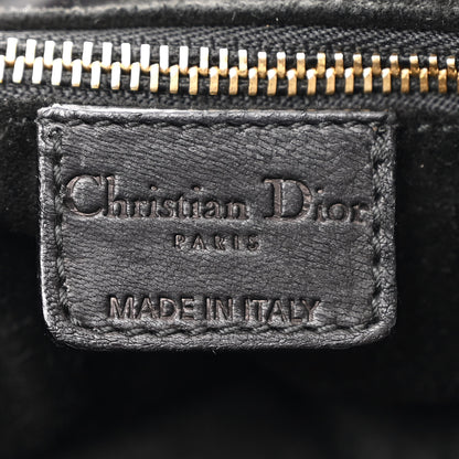 Christian Dior Lambskin Cannage Large Soft Lady Dior Shopping Tote Black 6 of 12