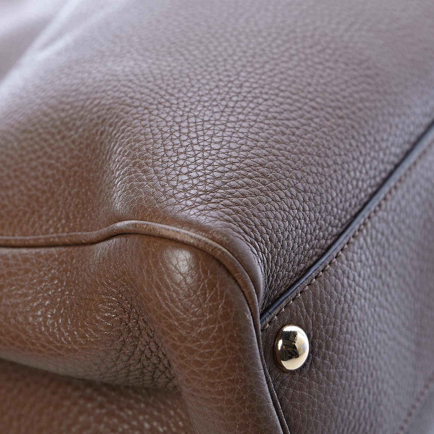 Calfskin Small Bamboo Shopper Tote Acero
