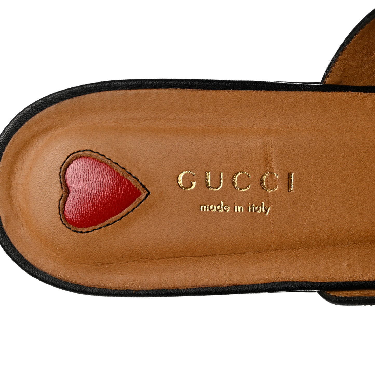 Calfskin Web Womens Peyton GG Slippers 40.5 Black