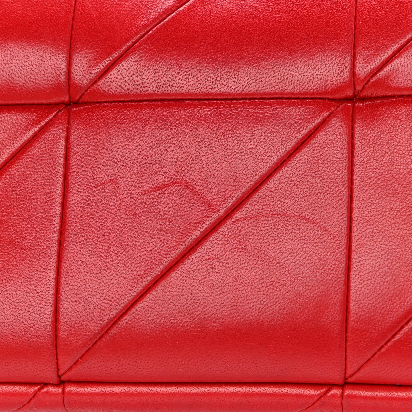 Lambskin Patchwork Monogram Small Jamie Red