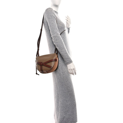 Loewe Calfskin Small Gate Crossbody Bag Taupe 2 of 8