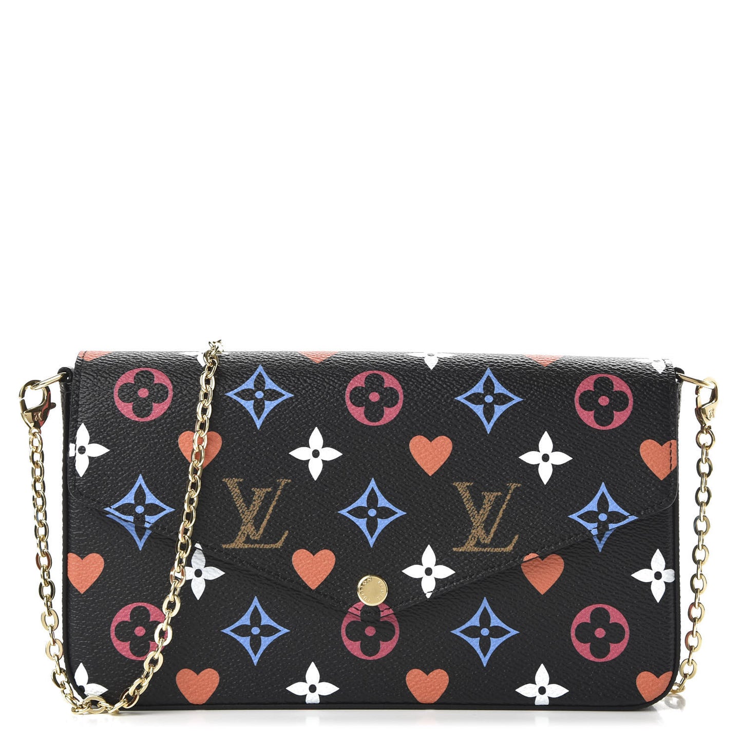 Game On Felicie Chain Wallet Black