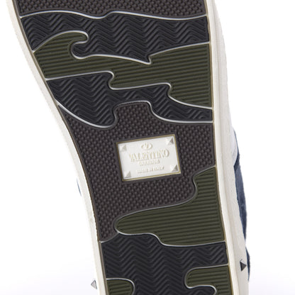Valentino Garavani Suede Womens Flycrew Sneakers 40 Navy 6 of 8