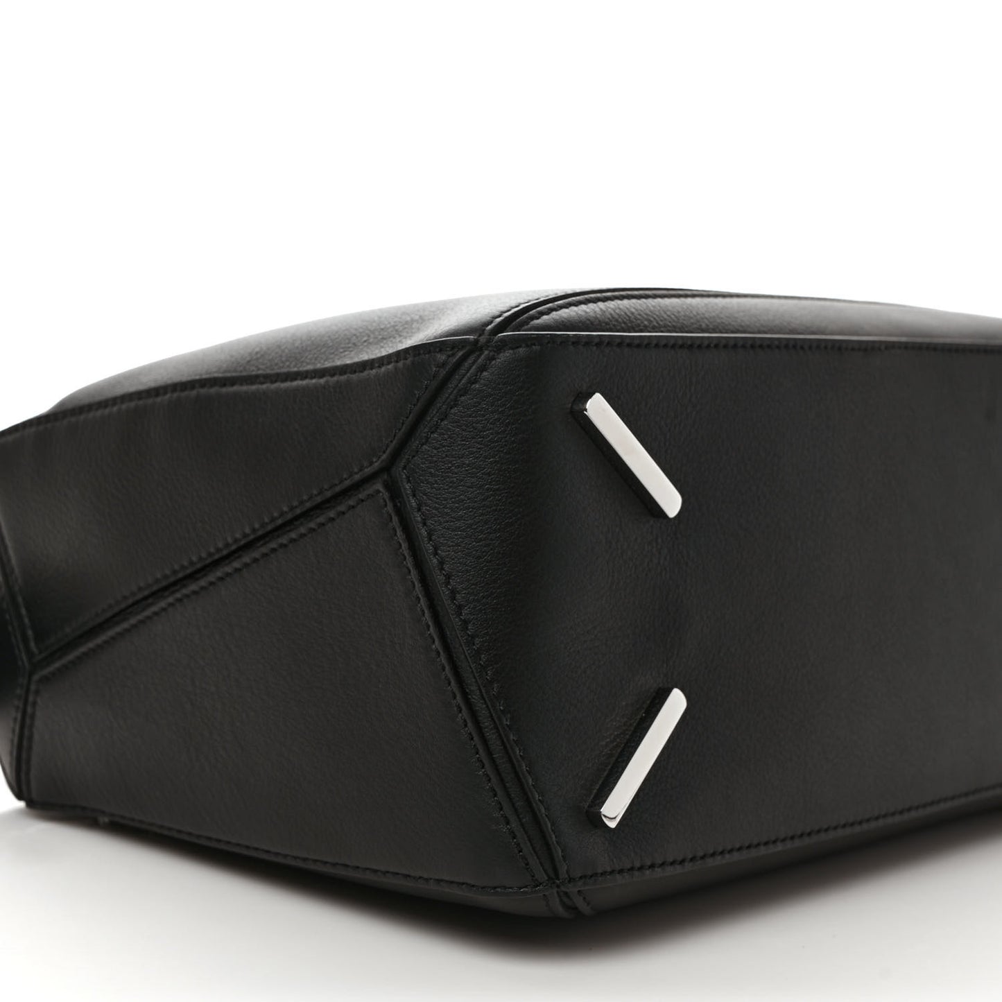 Calfskin Medium Puzzle Bag Black