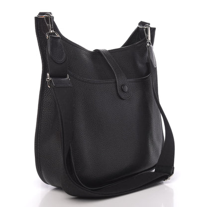 Hermes Taurillon Clemence Evelyne III GM Black 3 of 13