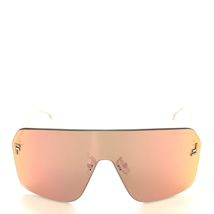 Fendi Metal Crystal Fendi First Shield Sunglasses FE4121US Gold 2 of 6