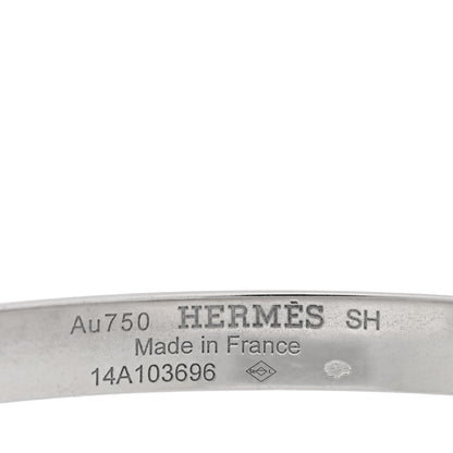 Hermes 18K White Gold PM Collier De Chien Bracelet SH 3 of 3