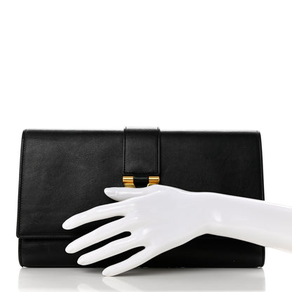 Saint Laurent Calfskin Classic Y Ligne Clutch Black 2 of 8