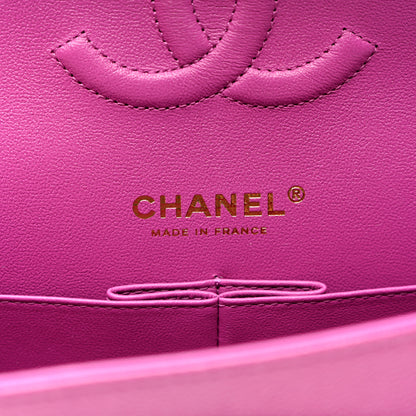 Chanel Caviar Quilted Medium Double Flap Purple 6 of 11