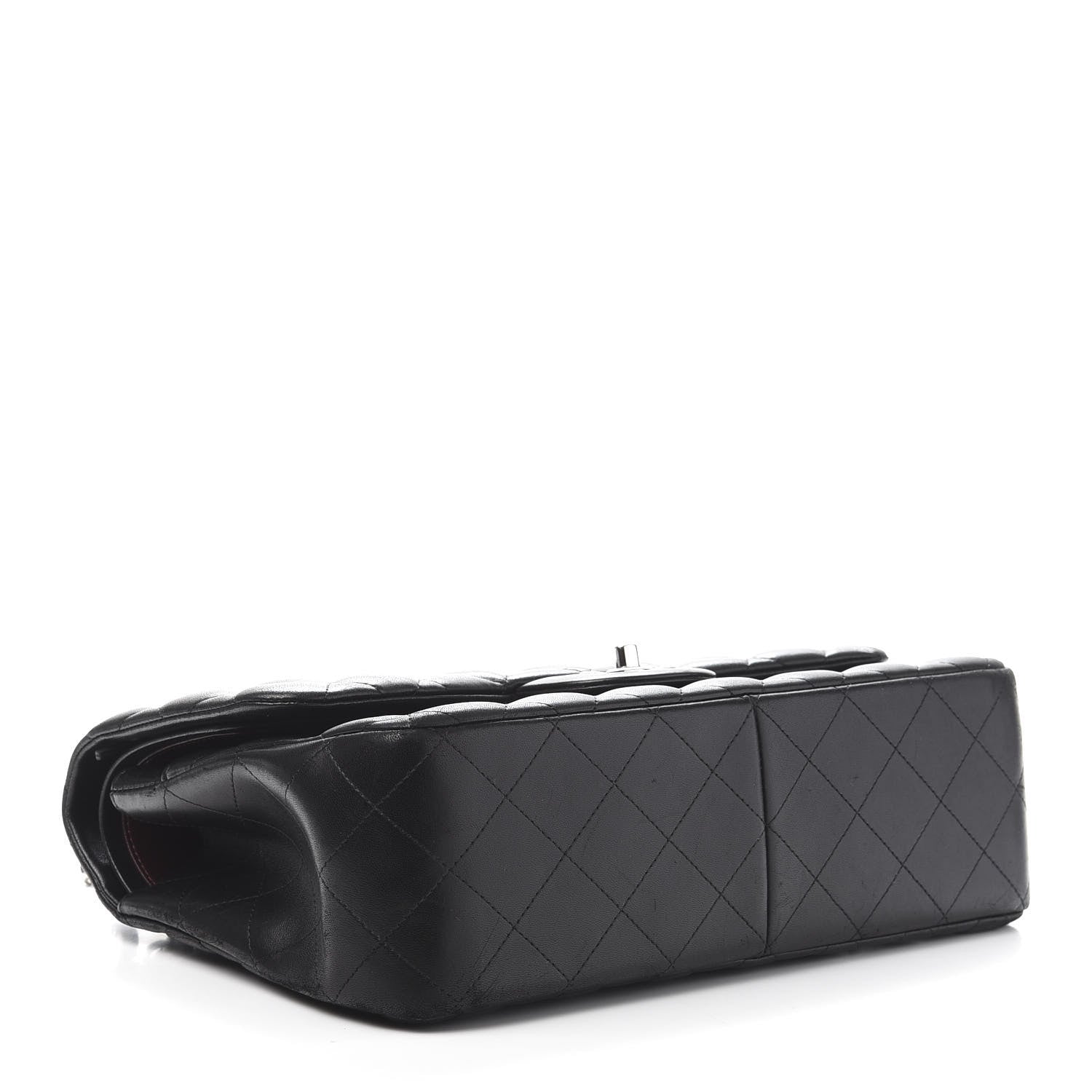 Chanel Lambskin Quilted Jumbo Double Flap Black 4 of 14