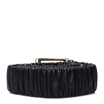 Chanel Lambskin Ruched CC Belt 80 32 Black 2 of 3