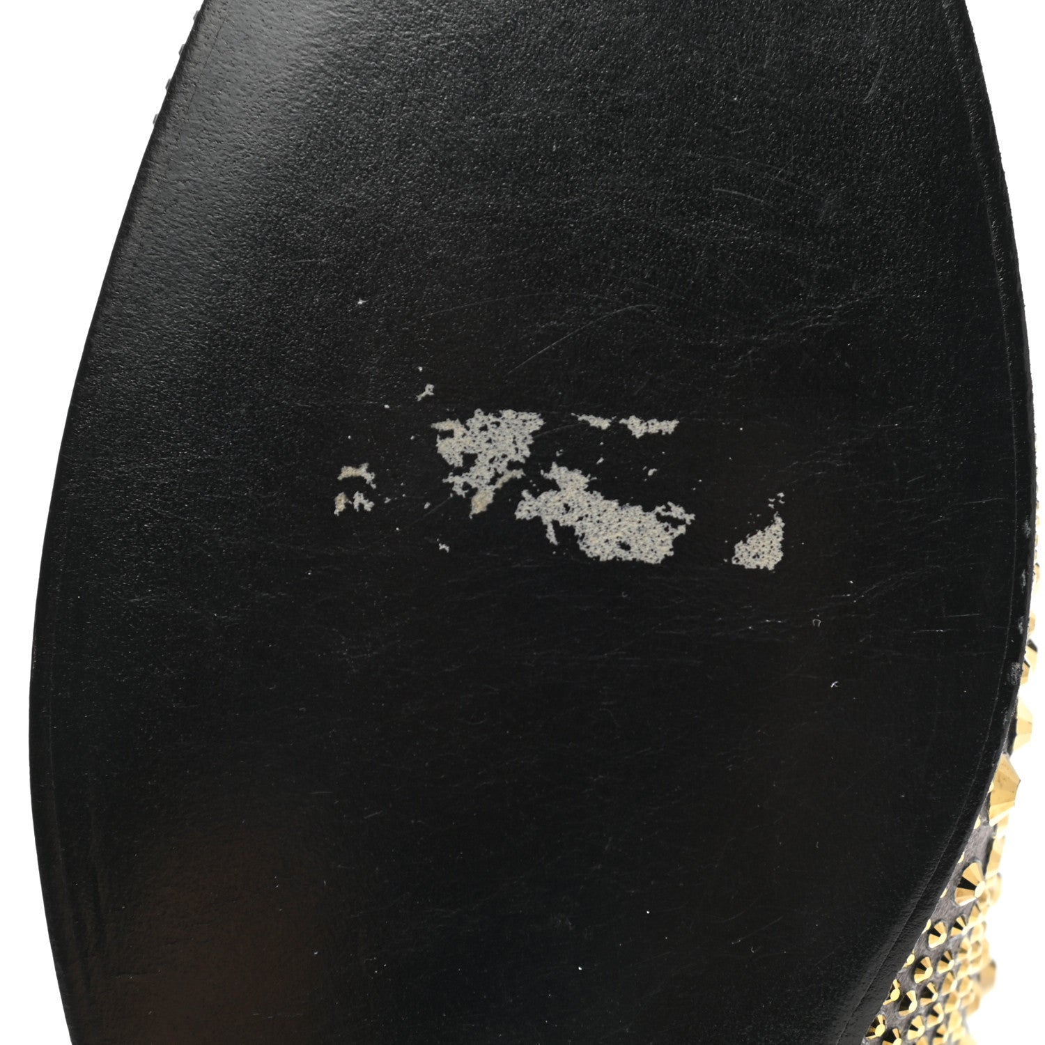 Gucci Satin Studded Slip On Loafers 36.5 Silver 9 of 10