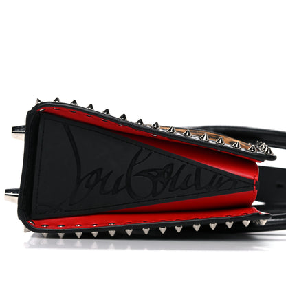 Christian Louboutin Calfskin Suede Spikes Leopard Print Mini Paloma Multicolor 10 of 12