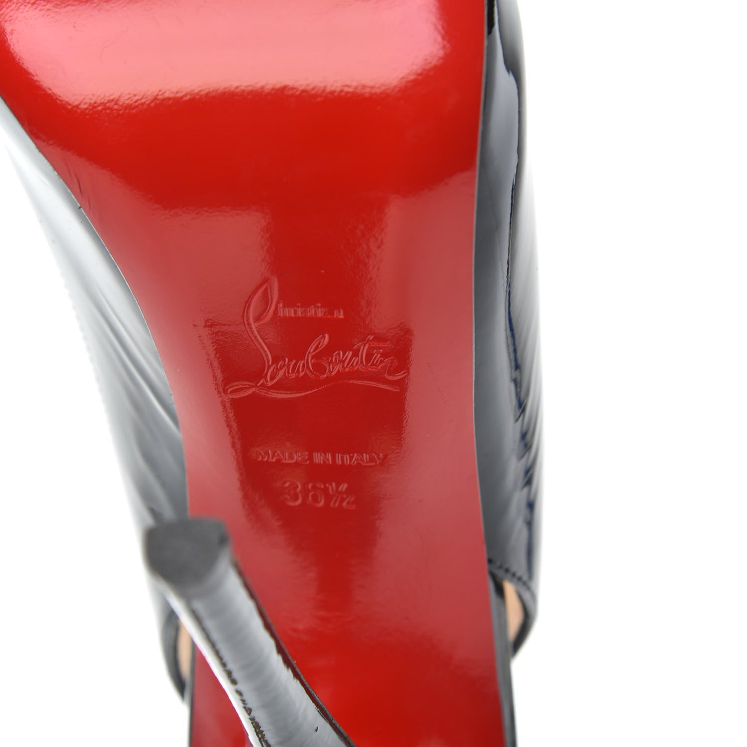 Christian Louboutin Patent Gamma Talon 120 Pumps 36.5 Black 6 of 9