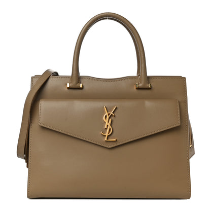Saint Laurent Grain De Poudre Medium Uptown Tote Dark Latte 1 of 10