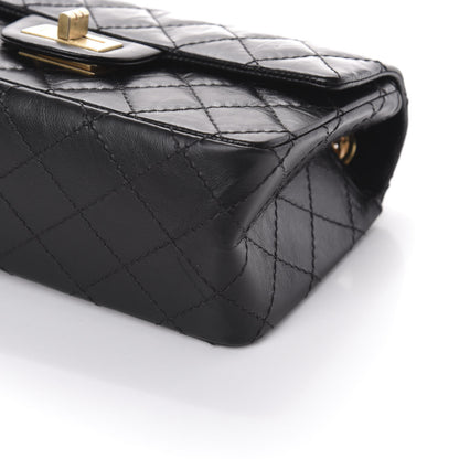 Chanel Aged Calfskin Quilted 2.55 Reissue Mini Flap Black 9 of 9