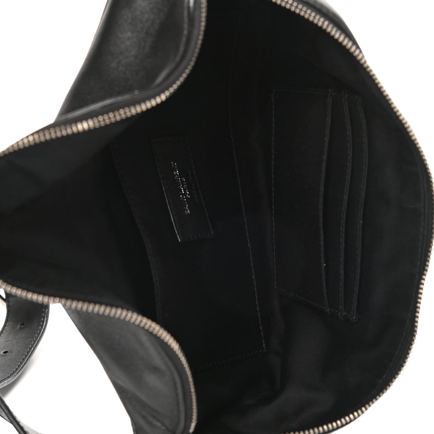 Saint Laurent Calfskin Monogram Belt Bag Black 5 of 11