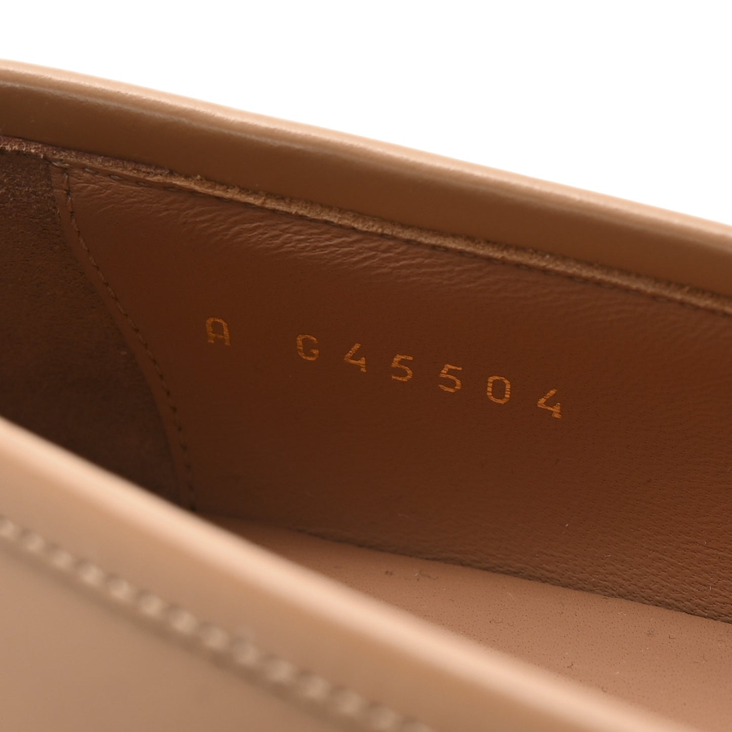 Shiny Calfskin CC Moccasin Loafers 36 Brown