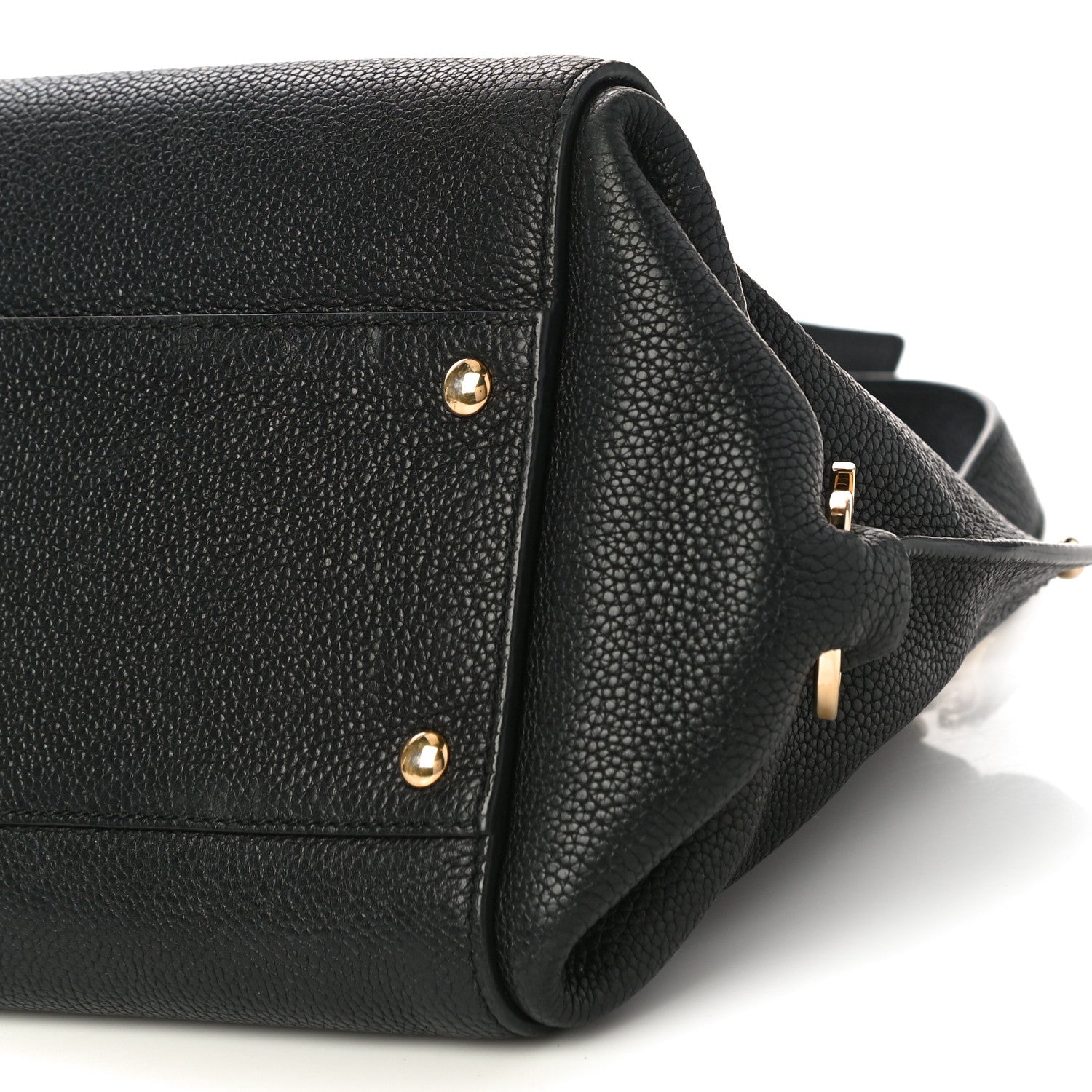 Salvatore Ferragamo Calfskin Sofia Shoulder Bag Black 9 of 11