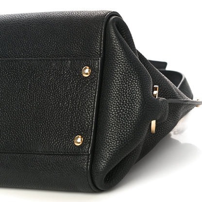 Salvatore Ferragamo Calfskin Sofia Shoulder Bag Black 9 of 11