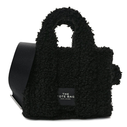 Marc Jacobs Polyester Cotton Mini The Teddy Traveler Tote Bag Black 1 of 12