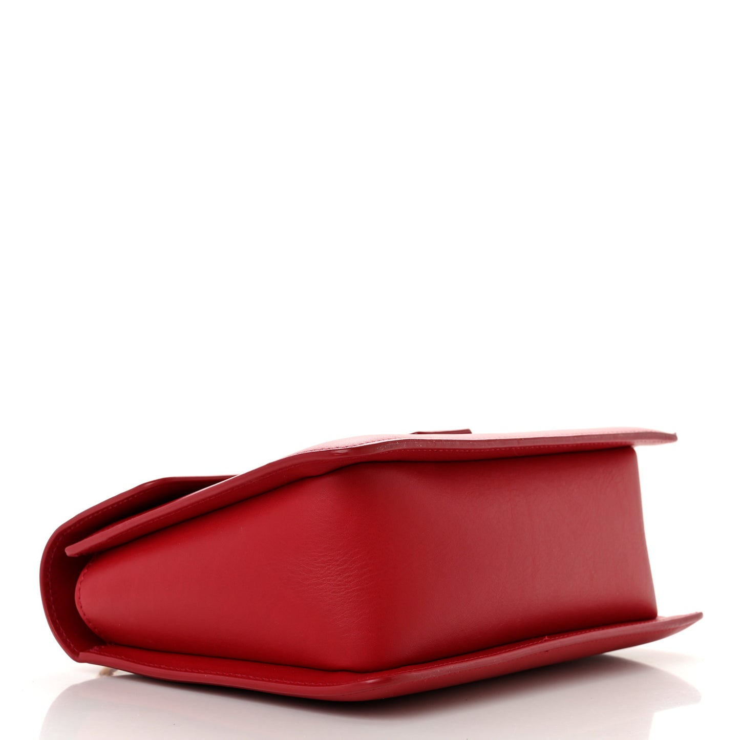Grained Calfskin Medium Sienna Shoulder Bag Red