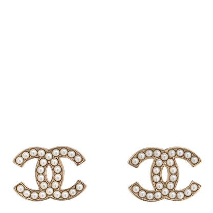 Chanel Pearl CC Earrings Gold 1 of 5