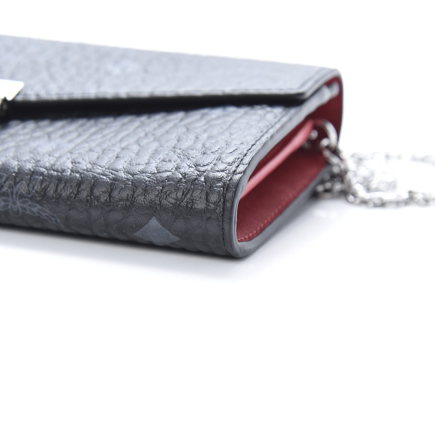 Visetos Large Patricia Wallet On Chain Black