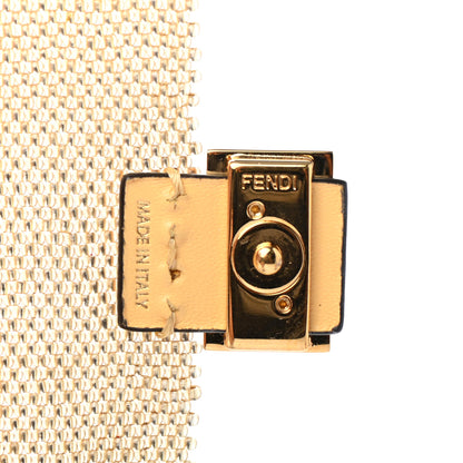 Fendi Glass Vitello King Beaded Mini Pico Baguette Charm Semolino 5 of 5
