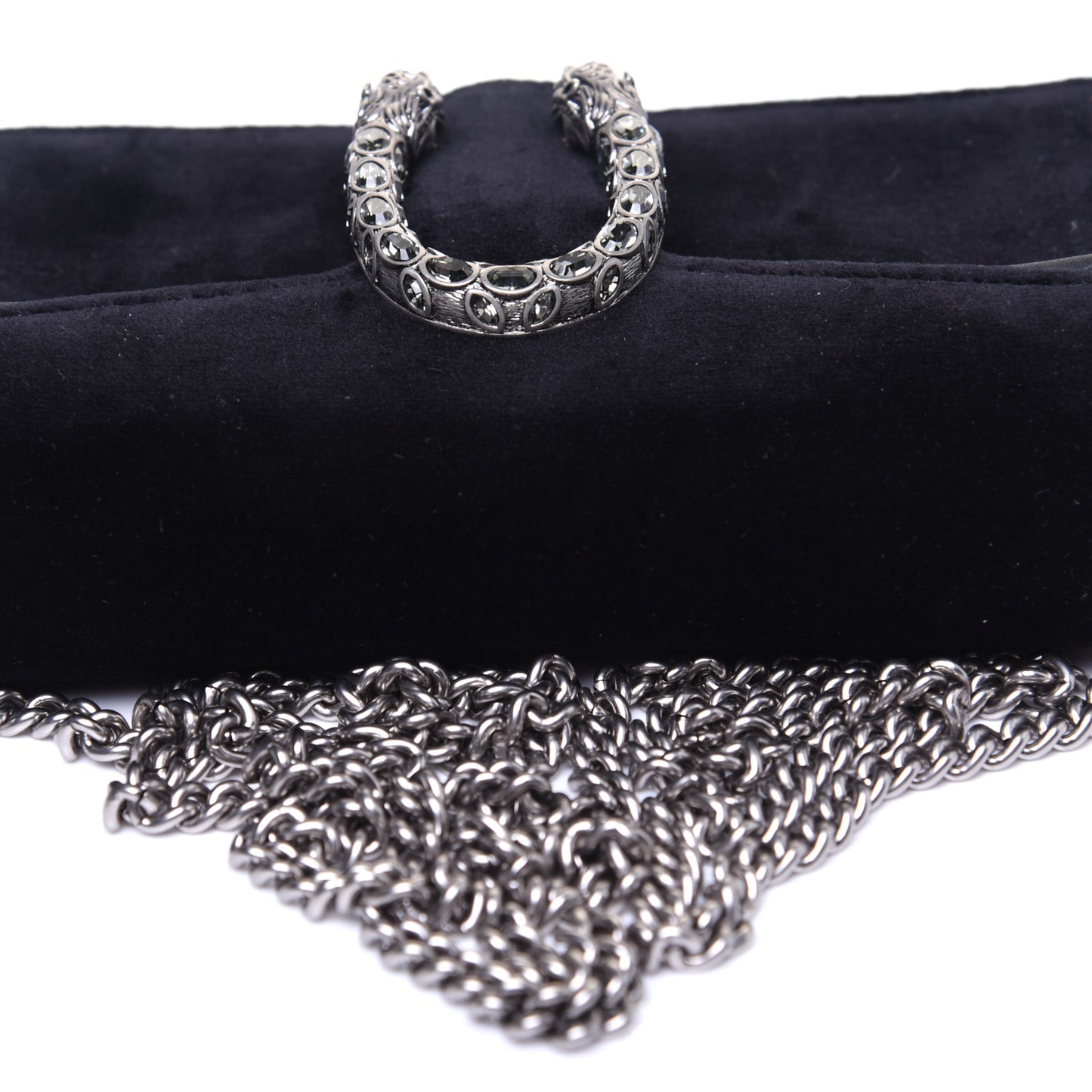 Velvet Super Mini Dionysus Shoulder Bag Black