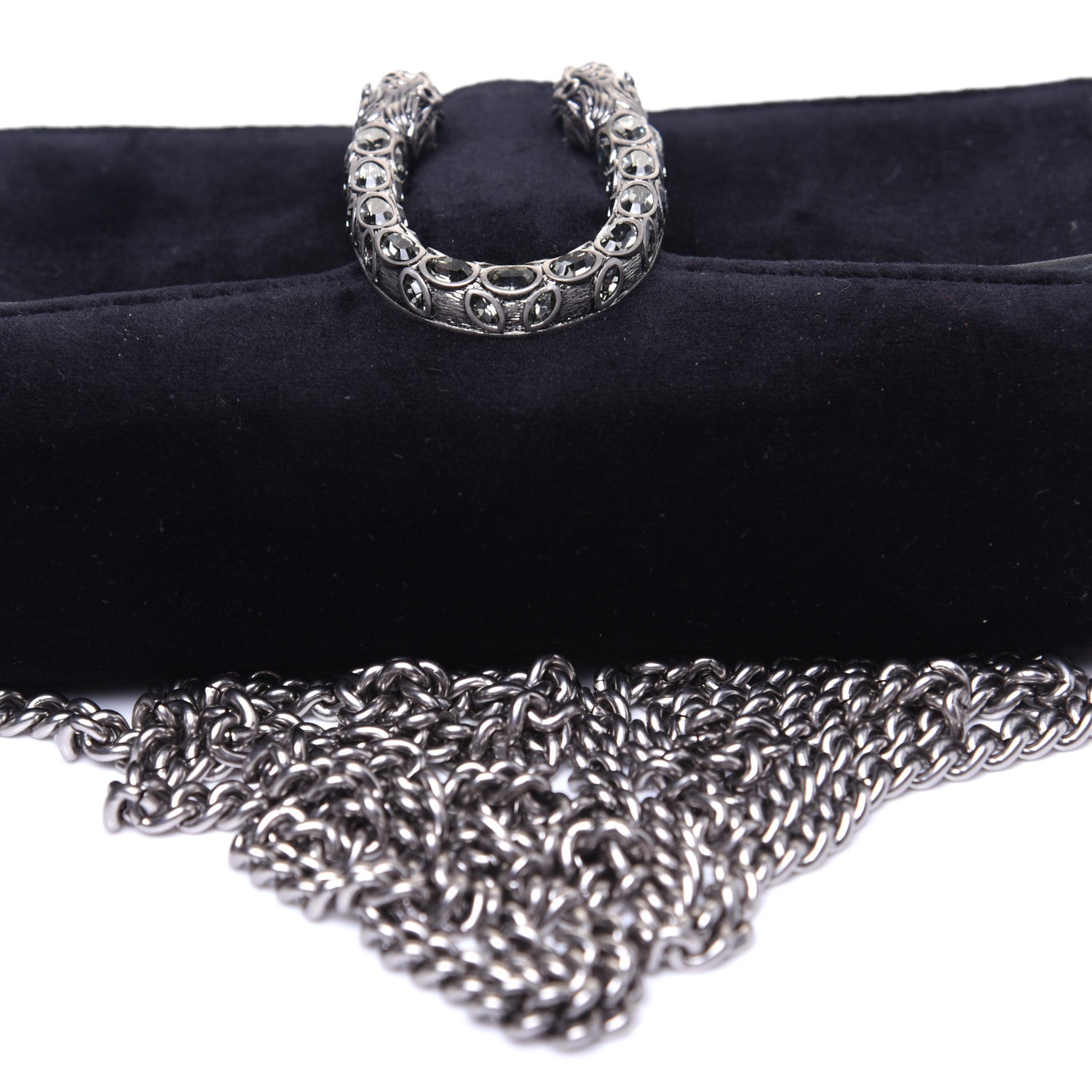 Gucci Velvet Super Mini Dionysus Shoulder Bag Black 12 of 12