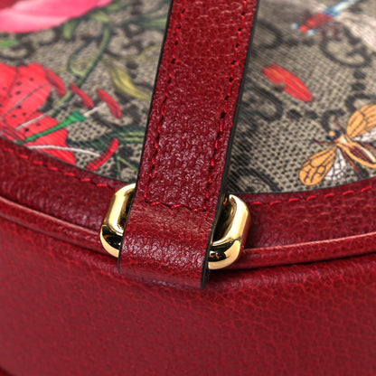 Gucci GG Supreme Monogram Web Flora Mini Ophidia Round Backpack Red 10 of 12