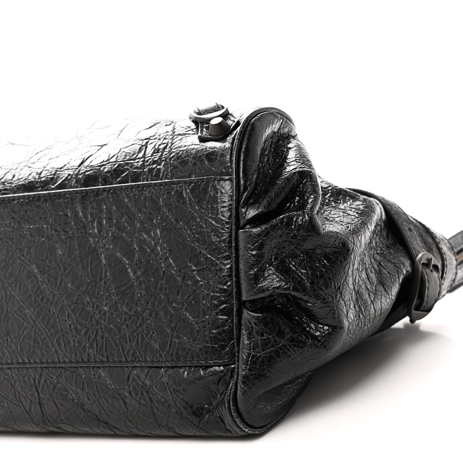 Balenciaga Agneau Arena Classic Hardware East West Le City Black 10 of 10