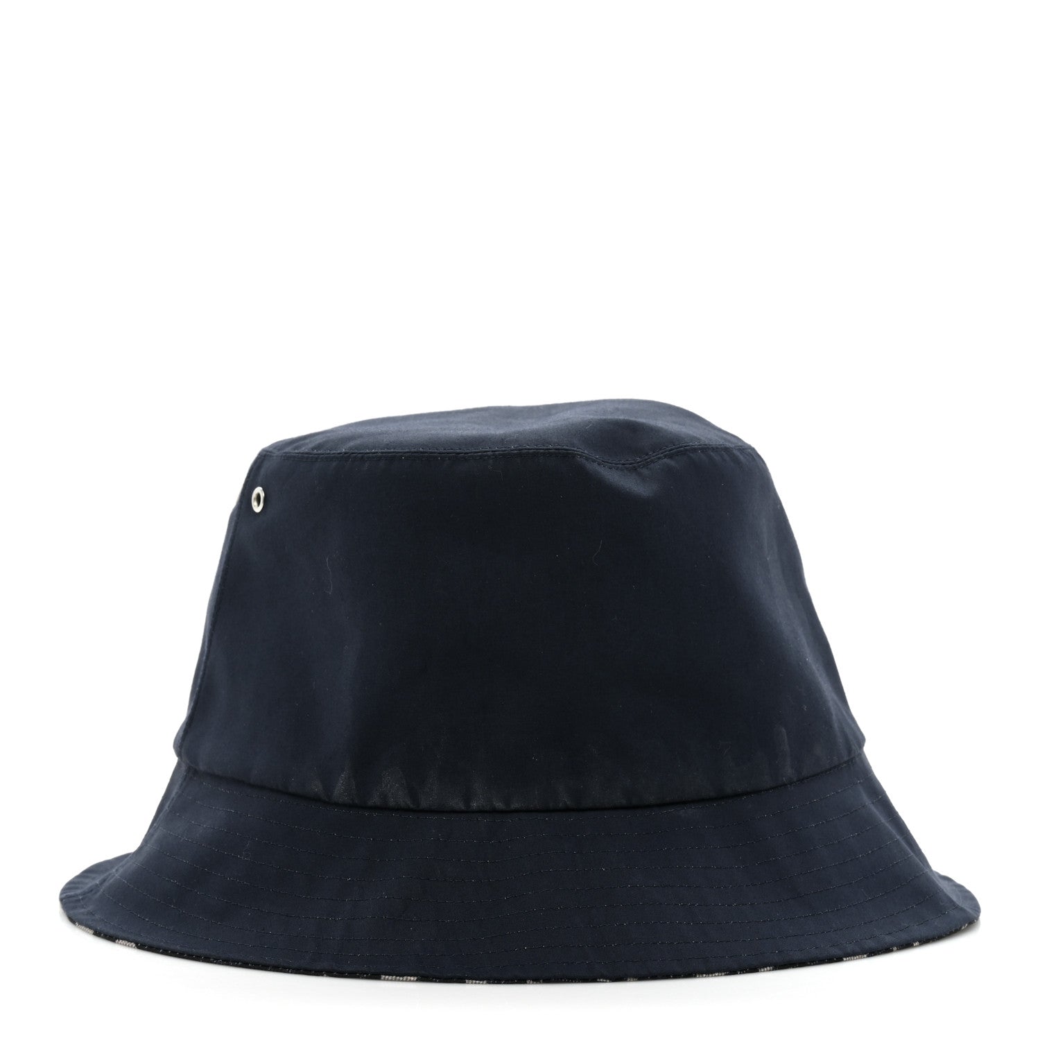 Christian Dior Metallic Oblique Reversible Teddy-D Bob Bucket Hat 58 Blue Silver 8 of 10