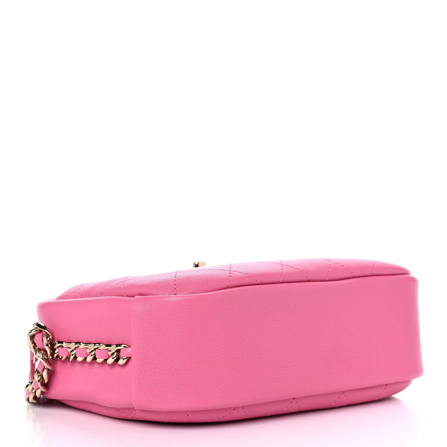 Chanel Goatskin Quilted Medium Casual Trip Camera Case Pink 3 of 9