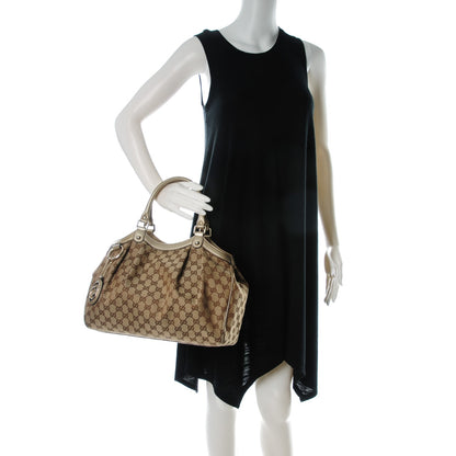 Gucci Monogram Medium Sukey Tote Champagne 2 of 7