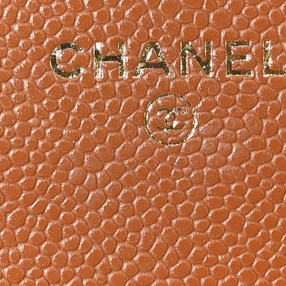 Chanel Caviar Quilted Business Affinity Clutch With Chain Flap Camel 6 of 12