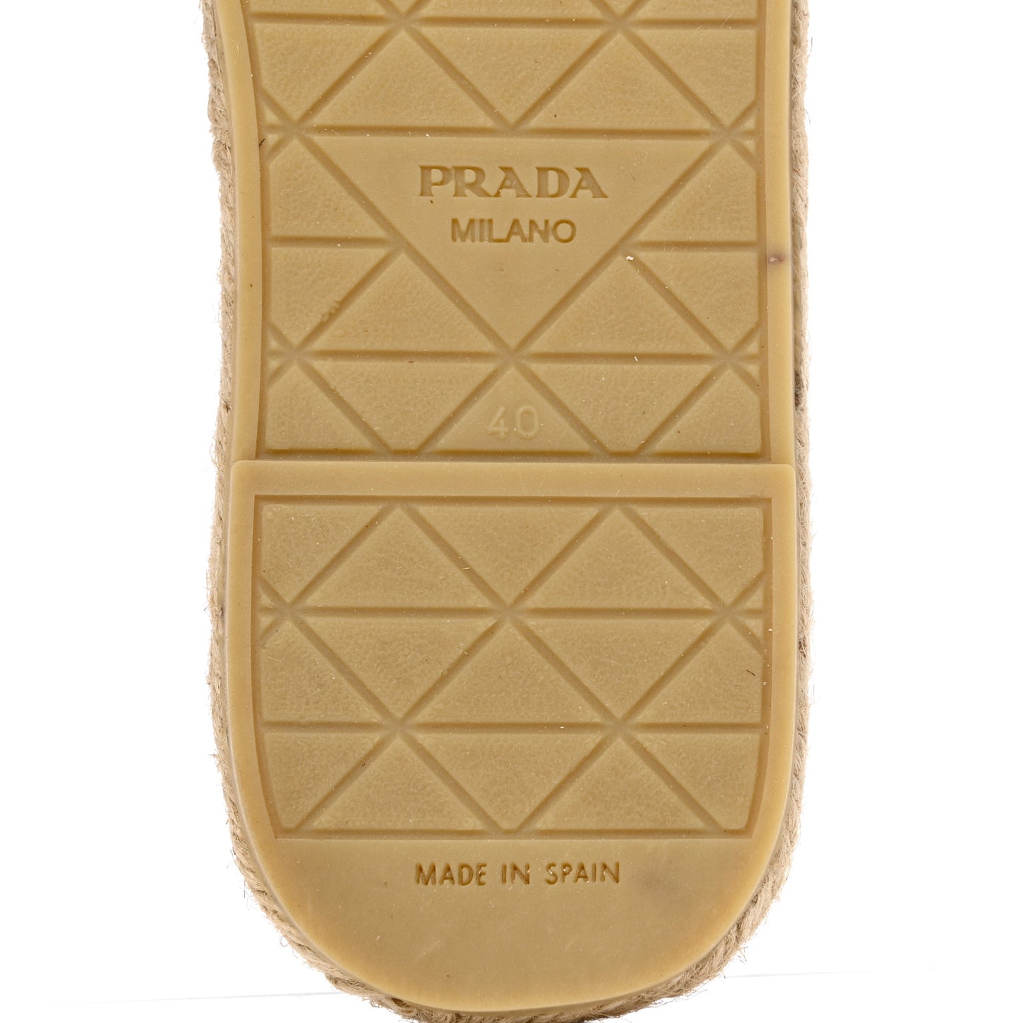 Nappa Logo Quilted Espadrille 20mm Slide Sandals 40 Black