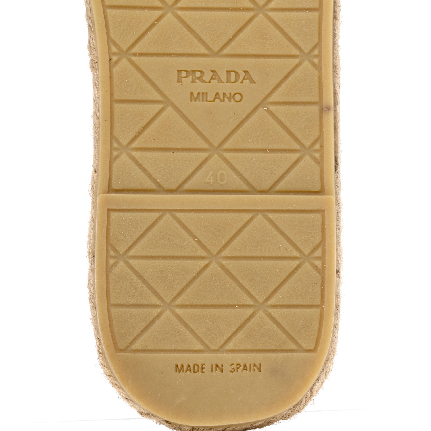 Prada Nappa Logo Quilted Espadrille 20mm Slide Sandals 40 Black 6 of 9